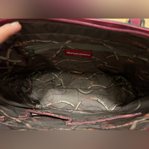 Montana West Fuchsia Large Tote - Picture 15 of 15